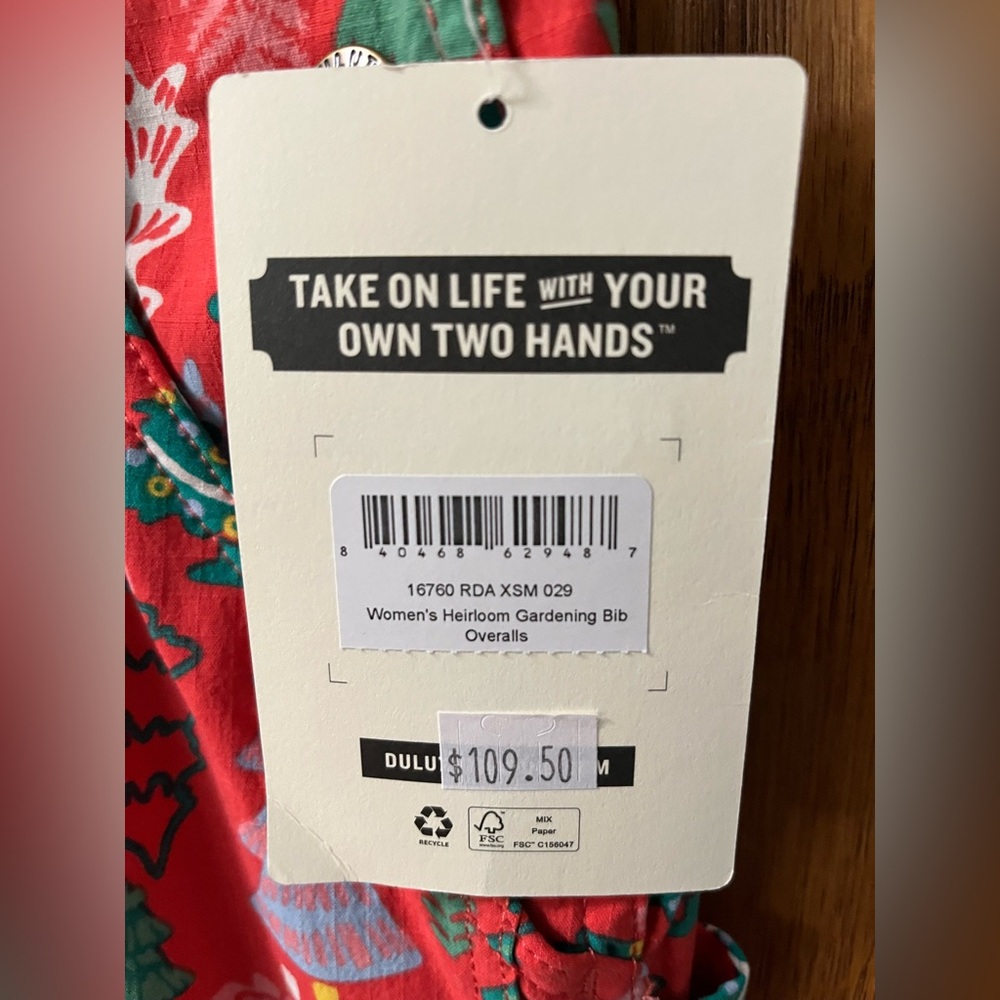 NWT Duluth Trading Co. Women’s Heirloom Gardening Bib Overalls - Picture 4 of 5